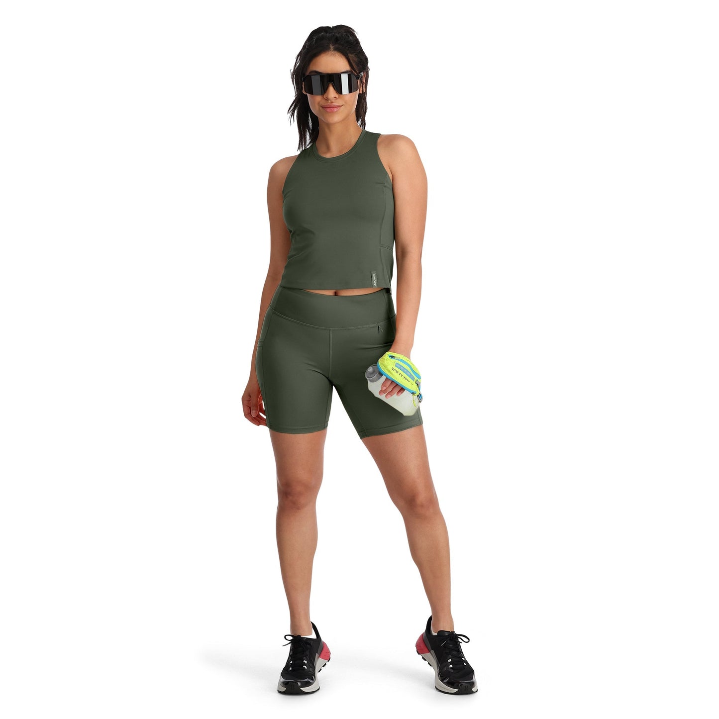 Débardeur de randonnée Follow Me pour femme - Vert thym