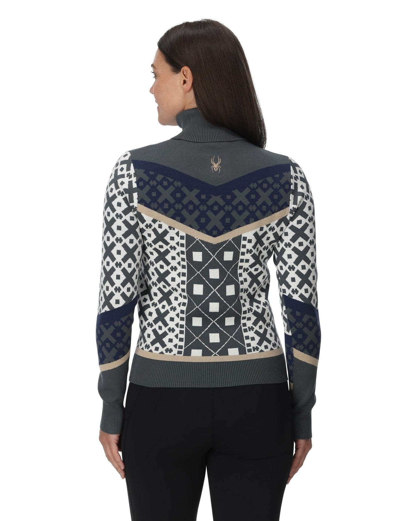Womens Stellar Ski Sweater - Slate Blue