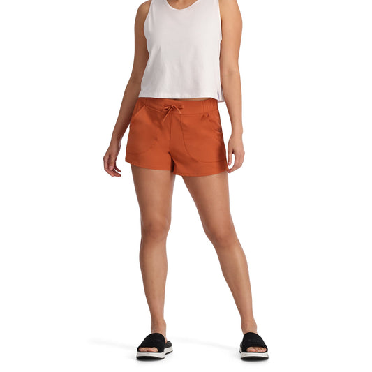 Damen-Shift-Shorts - Sattelbraun