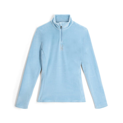 Womens Shimmer Bug Half Zip - Blue Drift