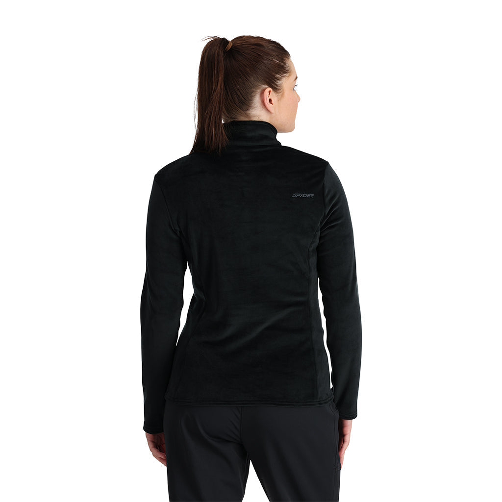 Damen Shimmer Bug Half Zip - Schwarz