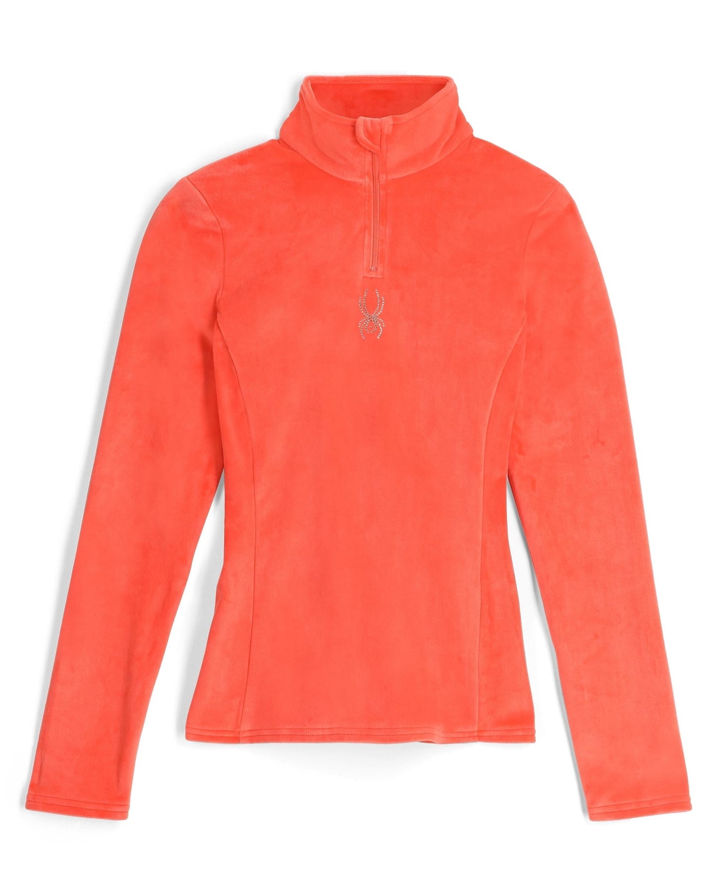 Womens Shimmer Bug Half Zip - Coral Haze