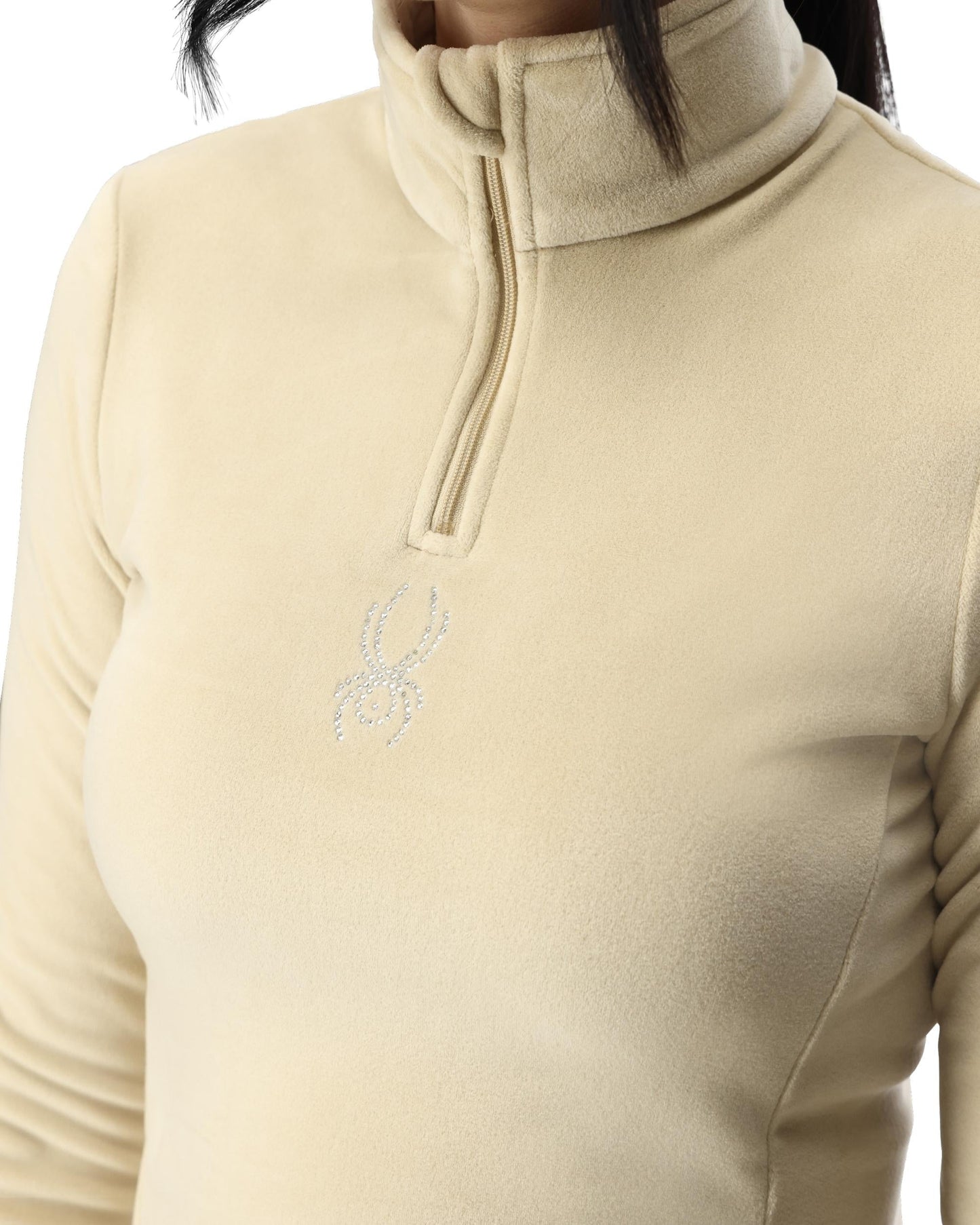 Damen Shimmer Bug Half Zip - Sanddune