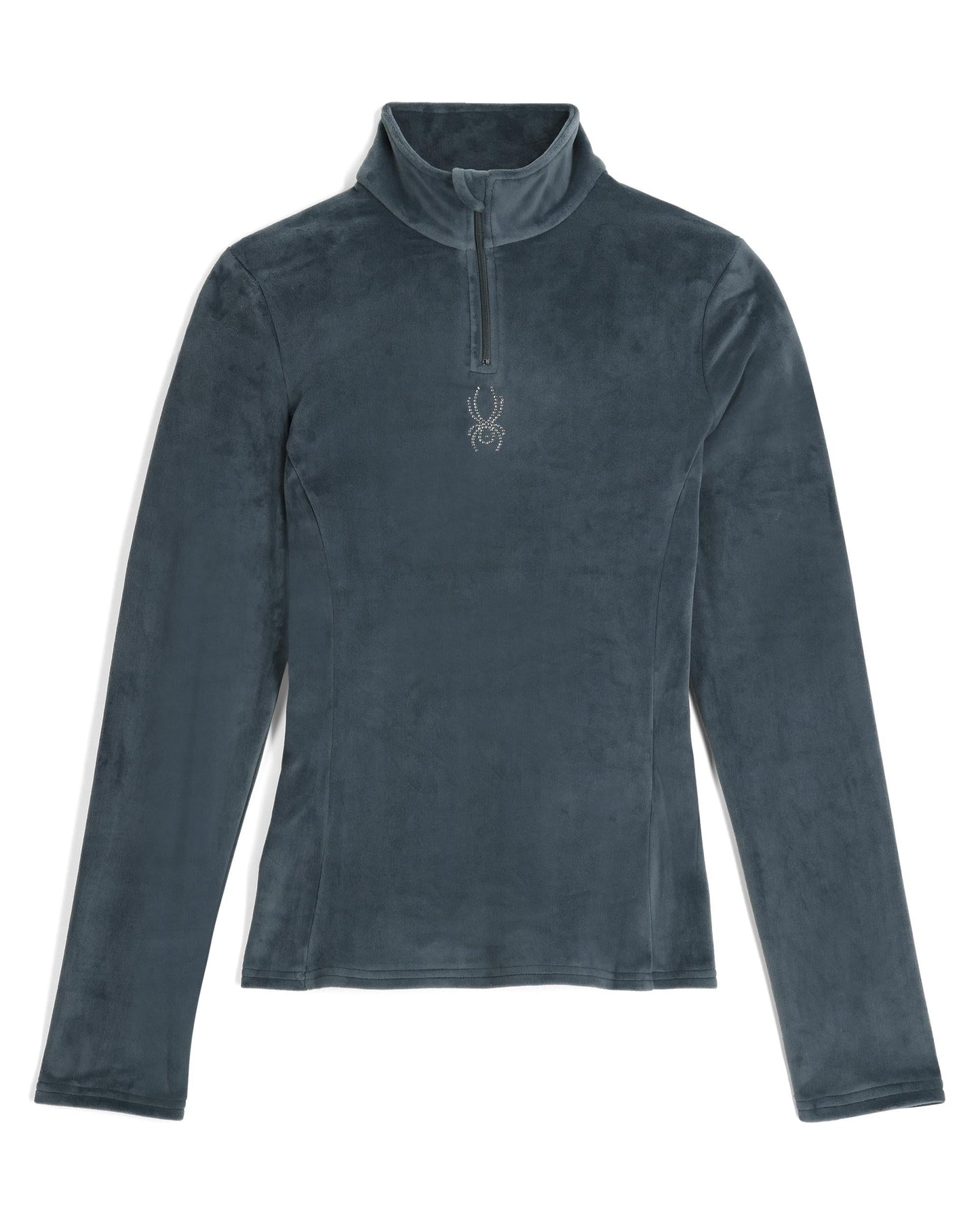 Pull demi-zip Shimmer Bug pour femme - Bleu ardoise