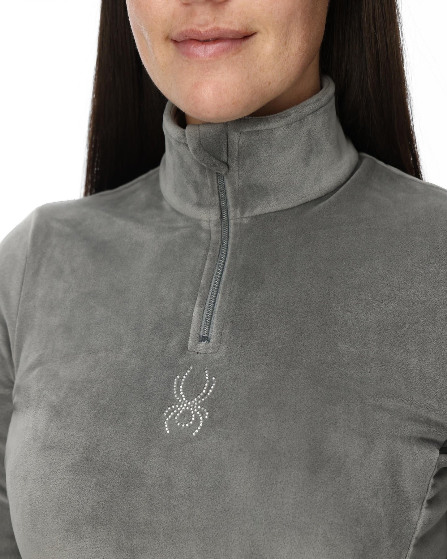 Damen Shimmer Bug Half Zip - Storm