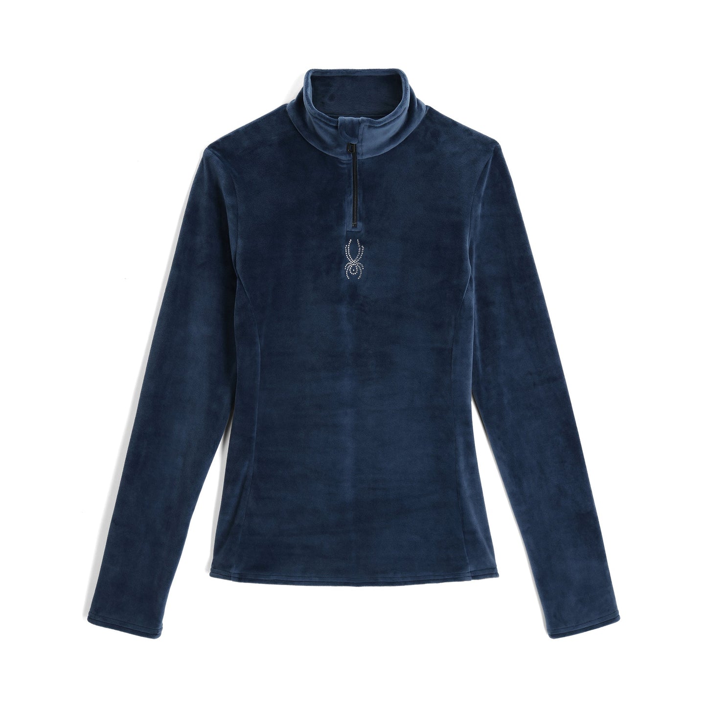 Pull Shimmer Bug à demi-zip pour femme - Bleu marine