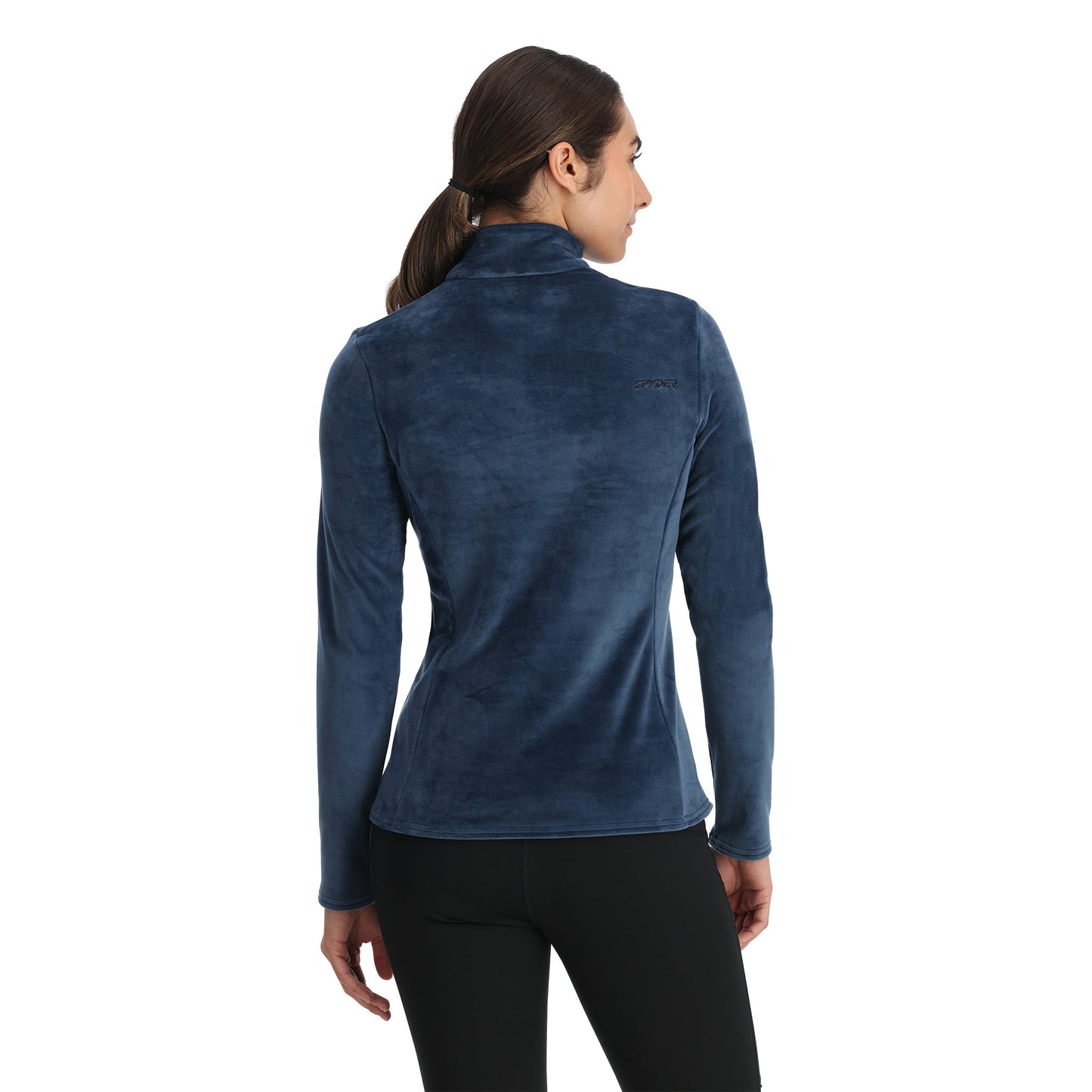 Pull Shimmer Bug à demi-zip pour femme - Bleu marine