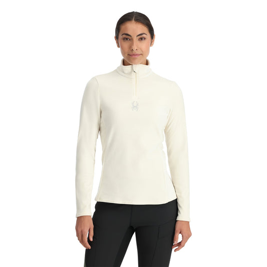Shimmer Bug Damen-Halbzip-Pullover – Vanille Latte