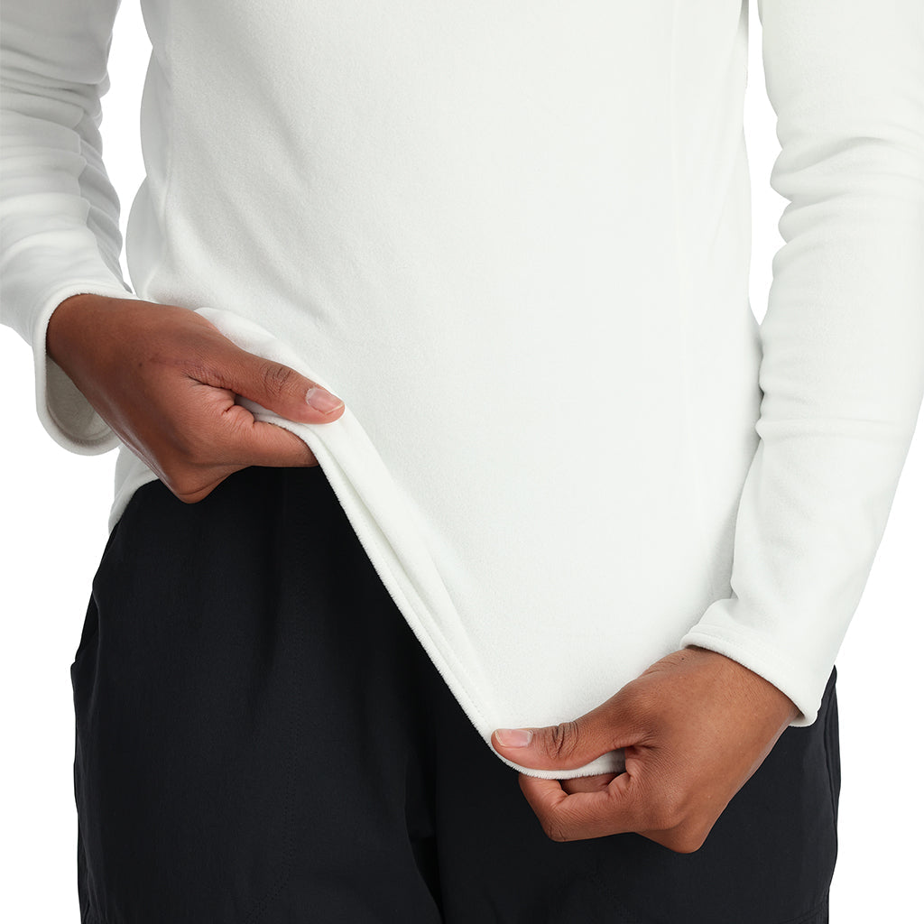 Damen Shimmer Bug Half Zip - Weiß