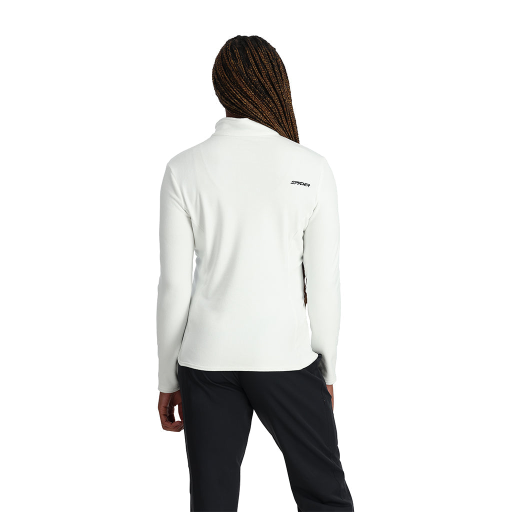 Damen Shimmer Bug Half Zip - Weiß