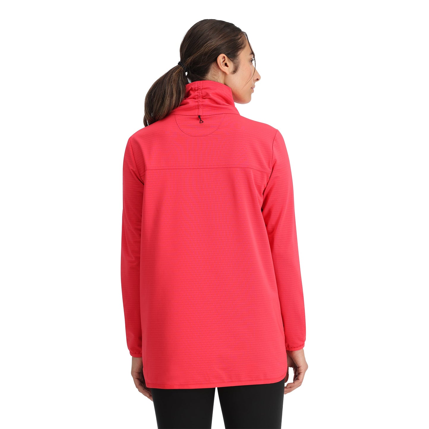Pull technique Gridweb pour femme - Rose prismatique
