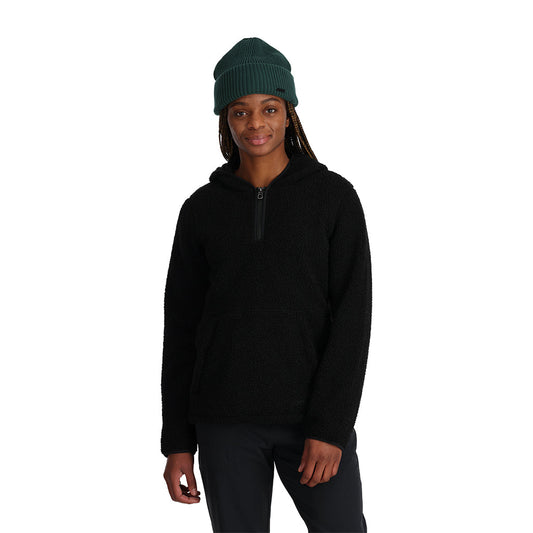 Damen-Fleece-Hoodie „Cloud Fleece“ – Schwarz