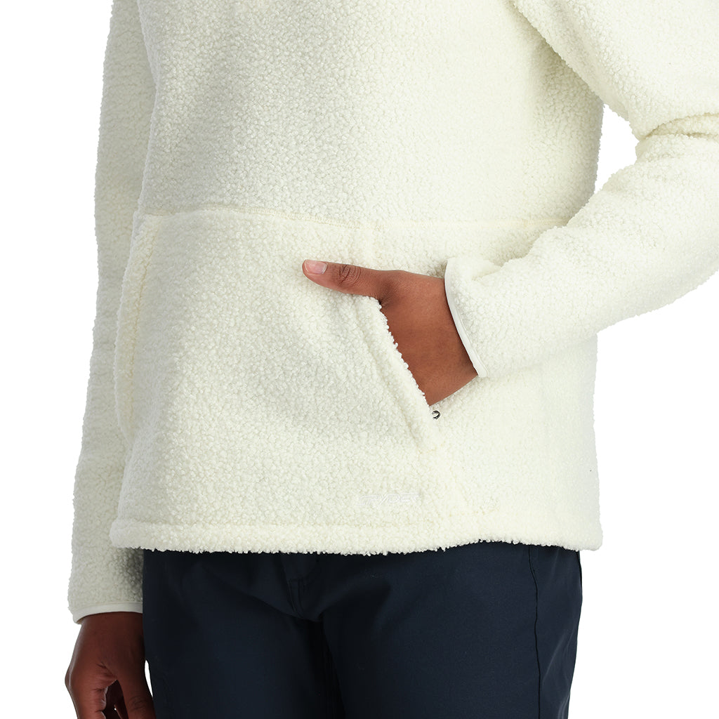 Sweat à capuche en polaire nuage pour femme - Neige
