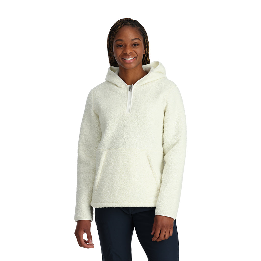 Sweat à capuche en polaire nuage pour femme - Neige