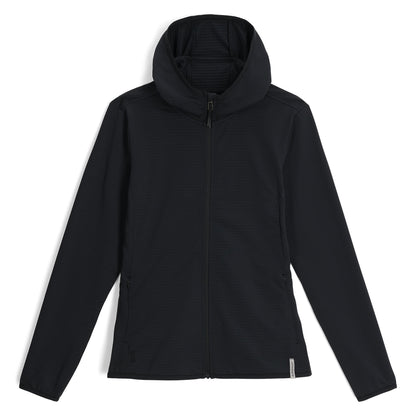 Womens Gridweb Tech Hoodie - Black