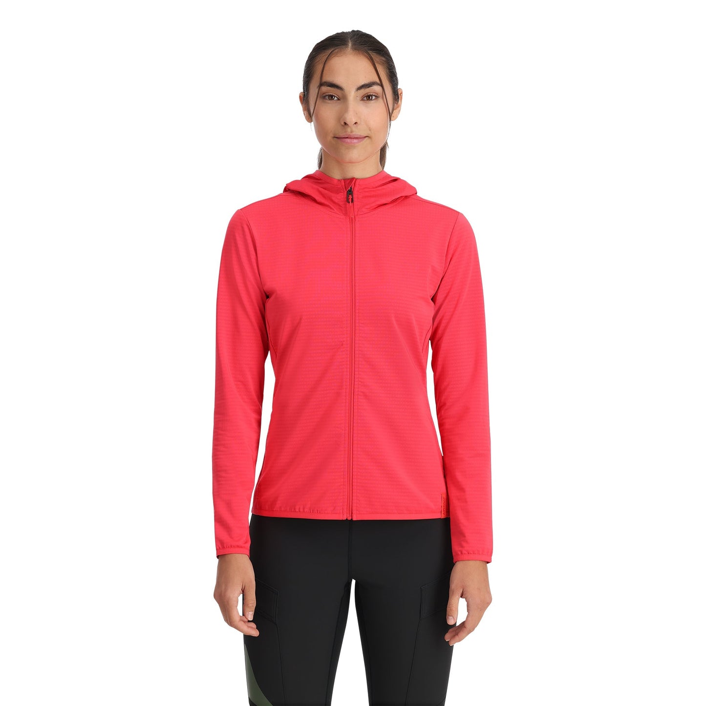 Womens Gridweb Tech Hoodie - Prism Pink