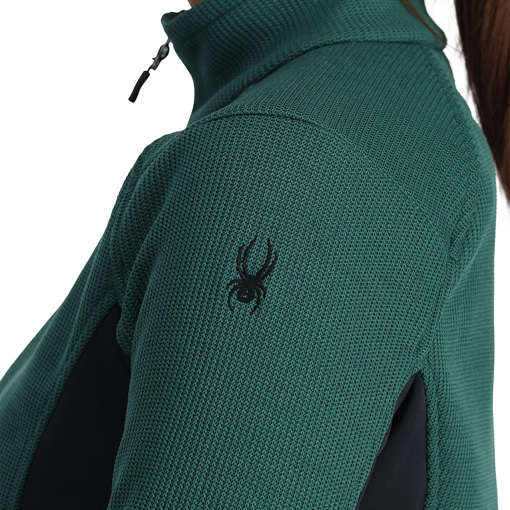 Pull Bandita à fermeture éclair intégrale pour femme - Vert cyprès