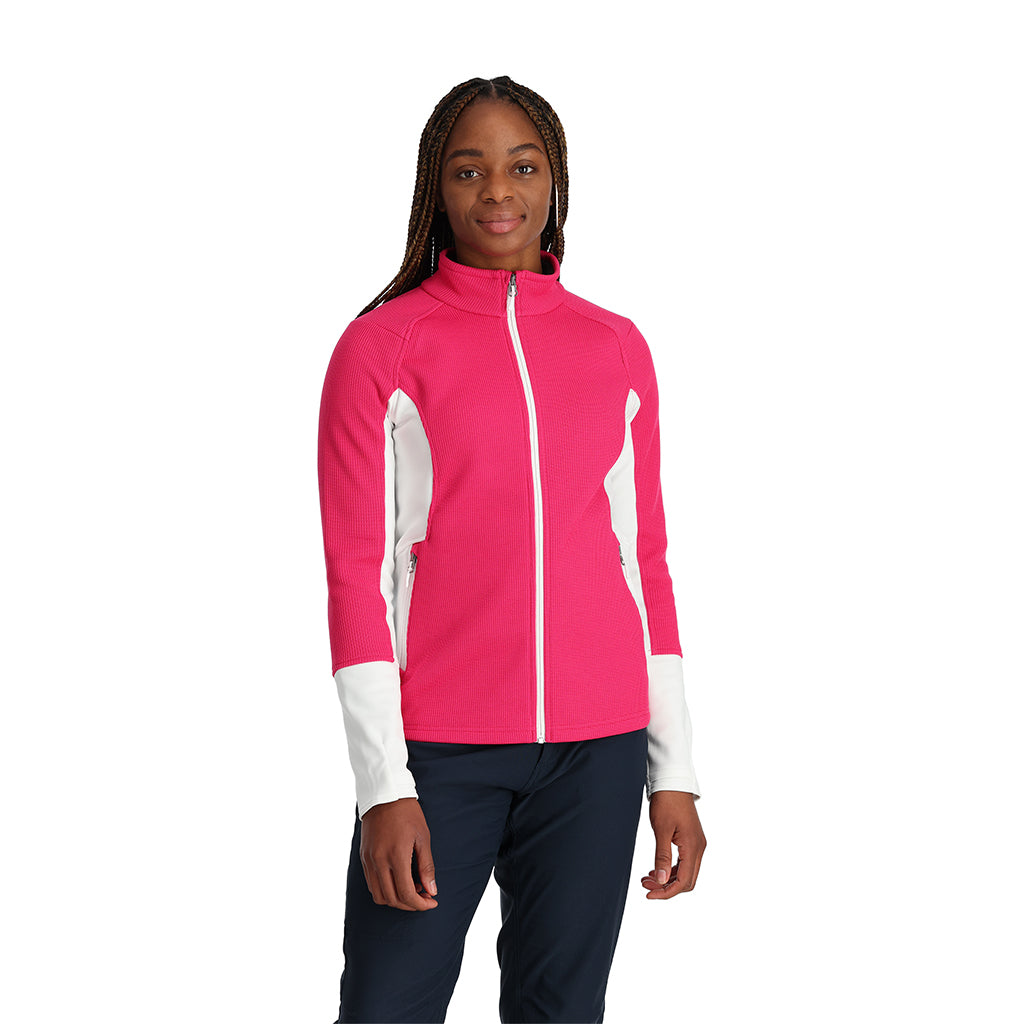 Damen-Bandita-Jacke mit durchgehendem Reißverschluss – Rosa
