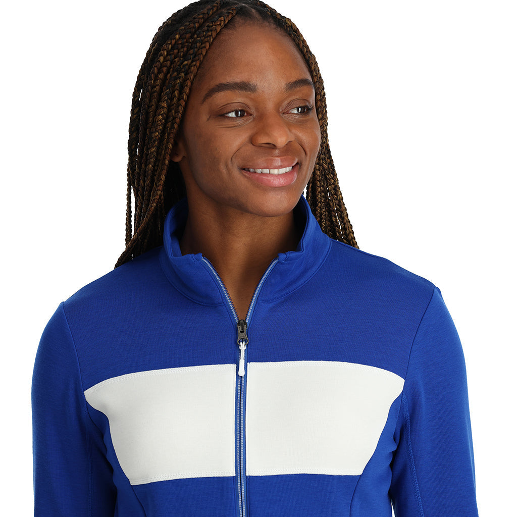 Pull Speed ​​à fermeture éclair intégrale pour femme - Bleu électrique