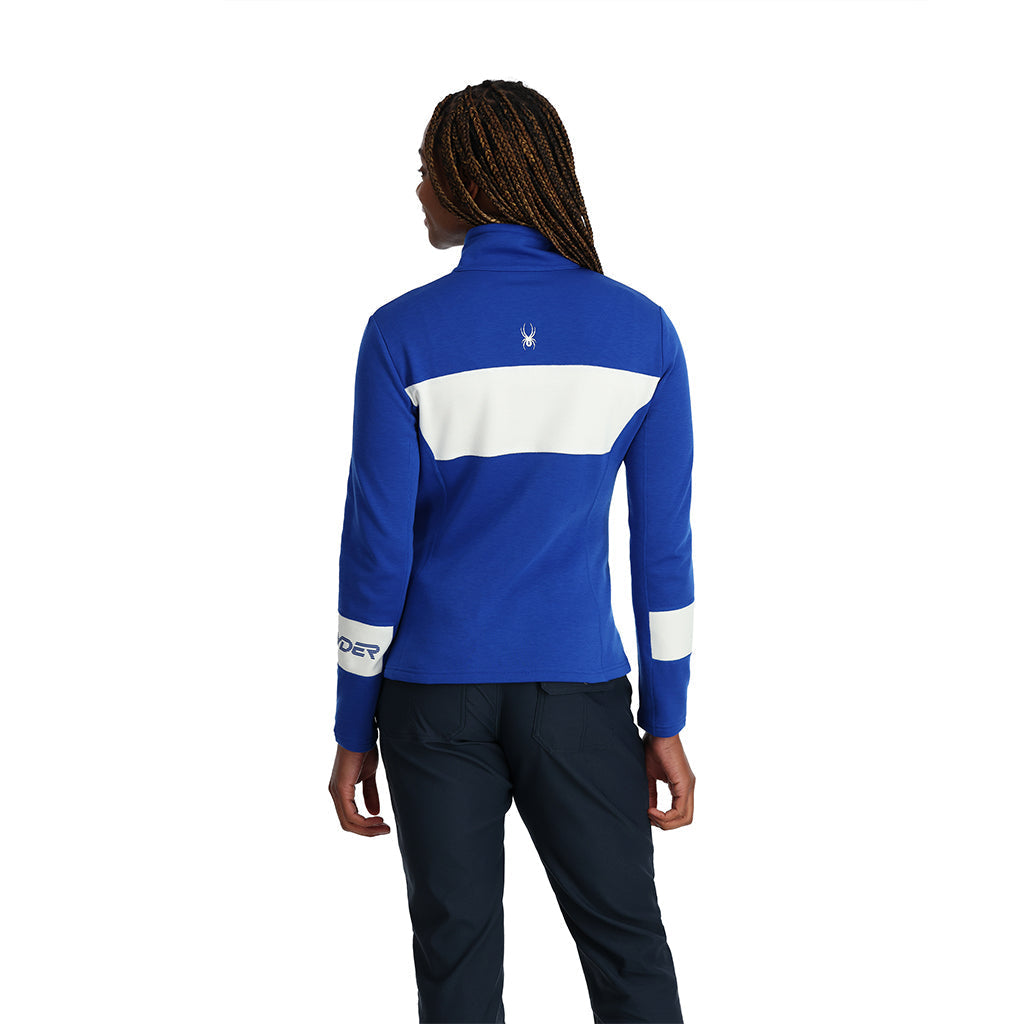 Pull Speed ​​à fermeture éclair intégrale pour femme - Bleu électrique