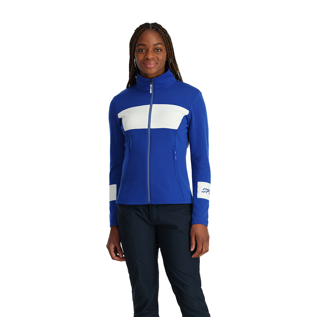 Pull Speed ​​à fermeture éclair intégrale pour femme - Bleu électrique