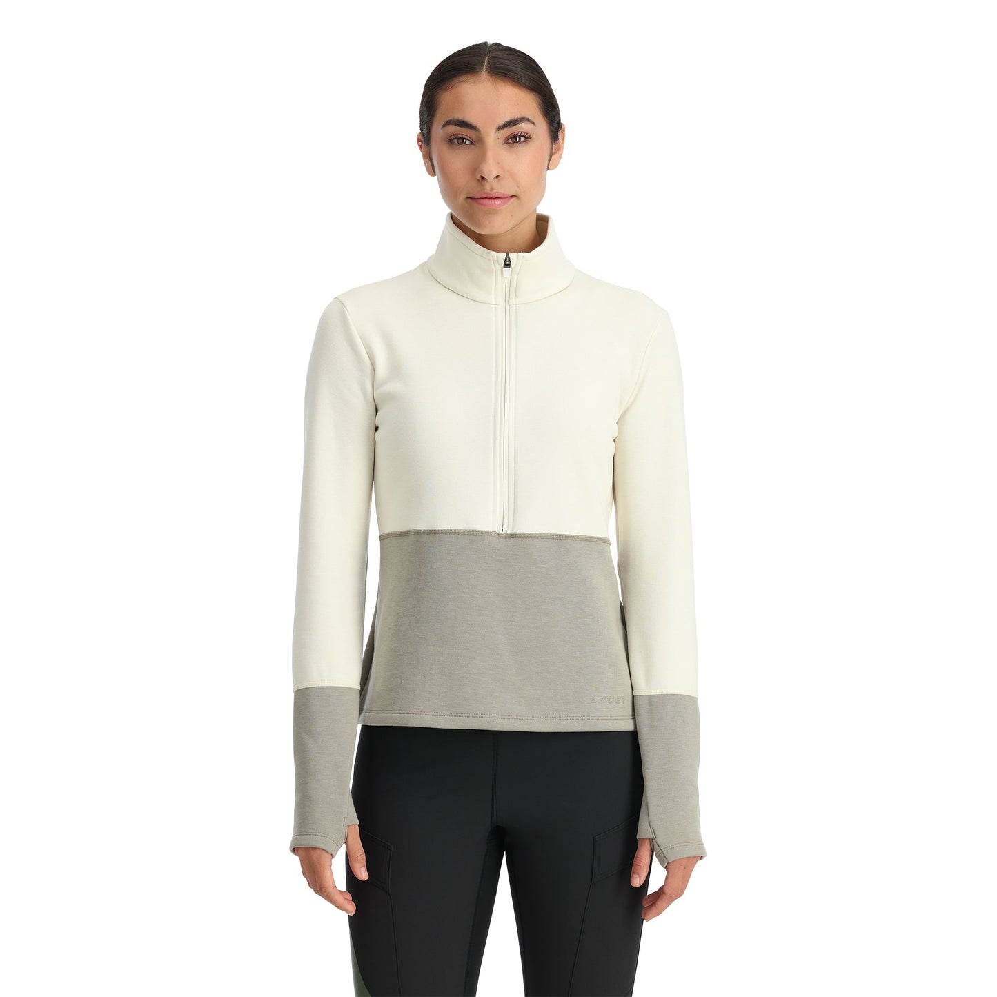 Damen Speed ​​Fleece Half Zip - Beton