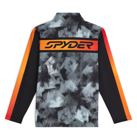 Jacobs Jungen-Halbzip-Pullover – Schwarzes Block-Camouflage