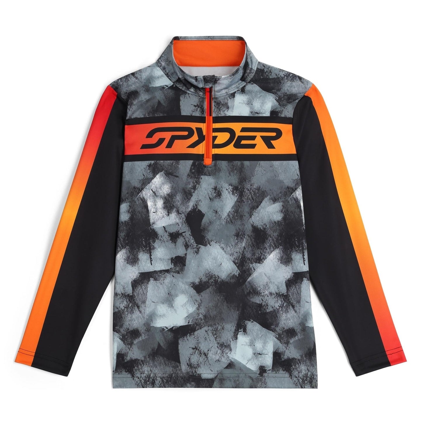 Jacobs Jungen-Halbzip-Pullover – Schwarzes Block-Camouflage