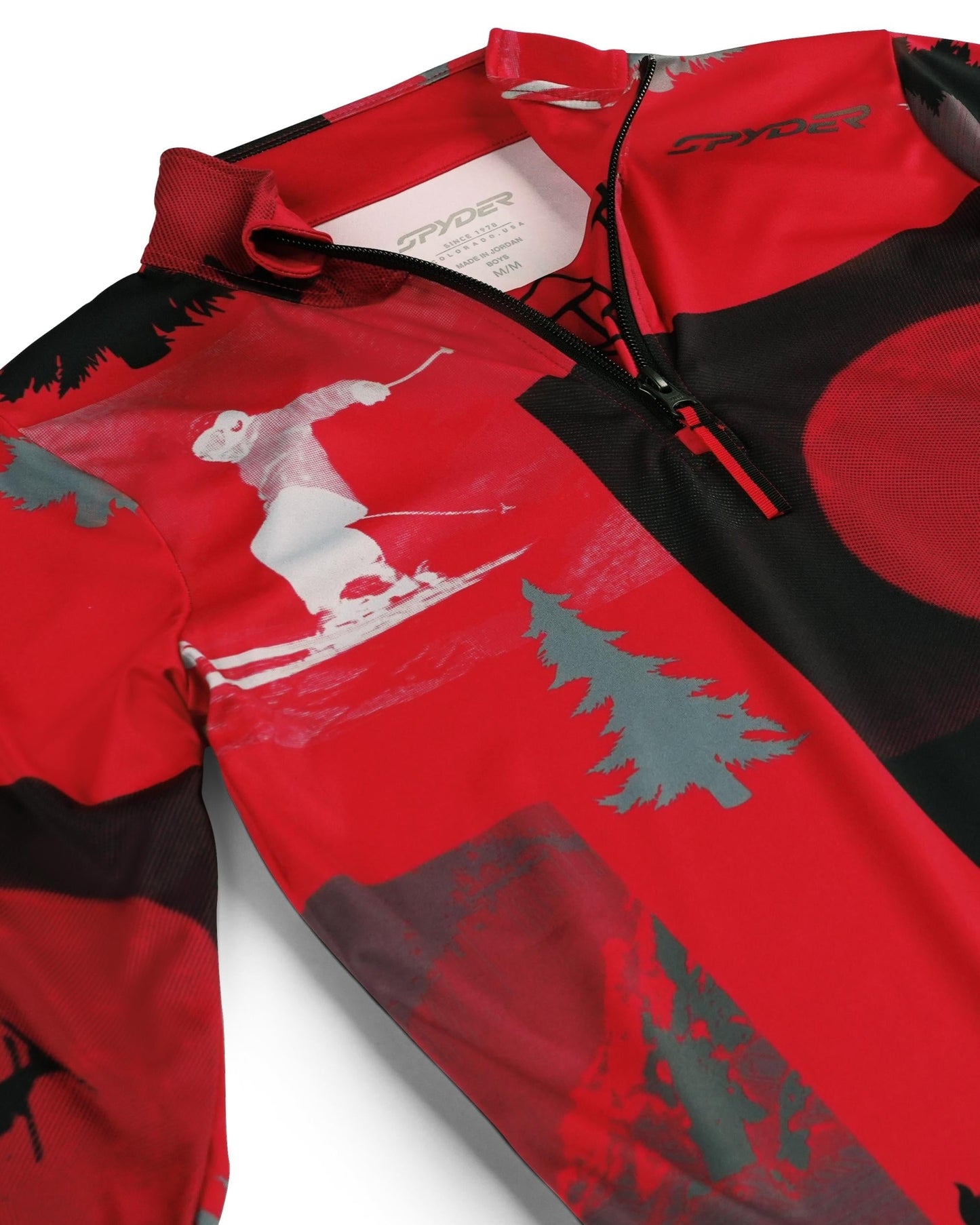 Boys Jacobs Half Zip - Spyder Red