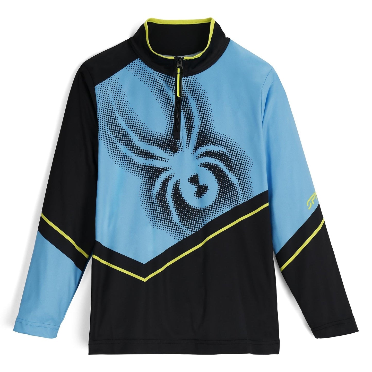 Pull Ryder demi-zip pour garçon - Bleu cyan