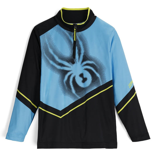 Ryder-Halbzip-Hemd für Jungen – Cyanblau