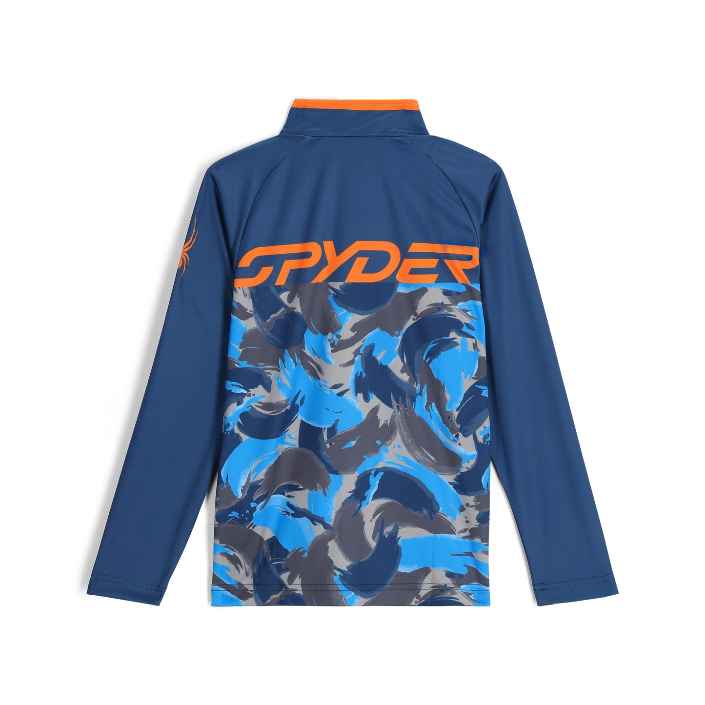 Jungen-Camouflage-Halbzip-Pullover – Marineblau