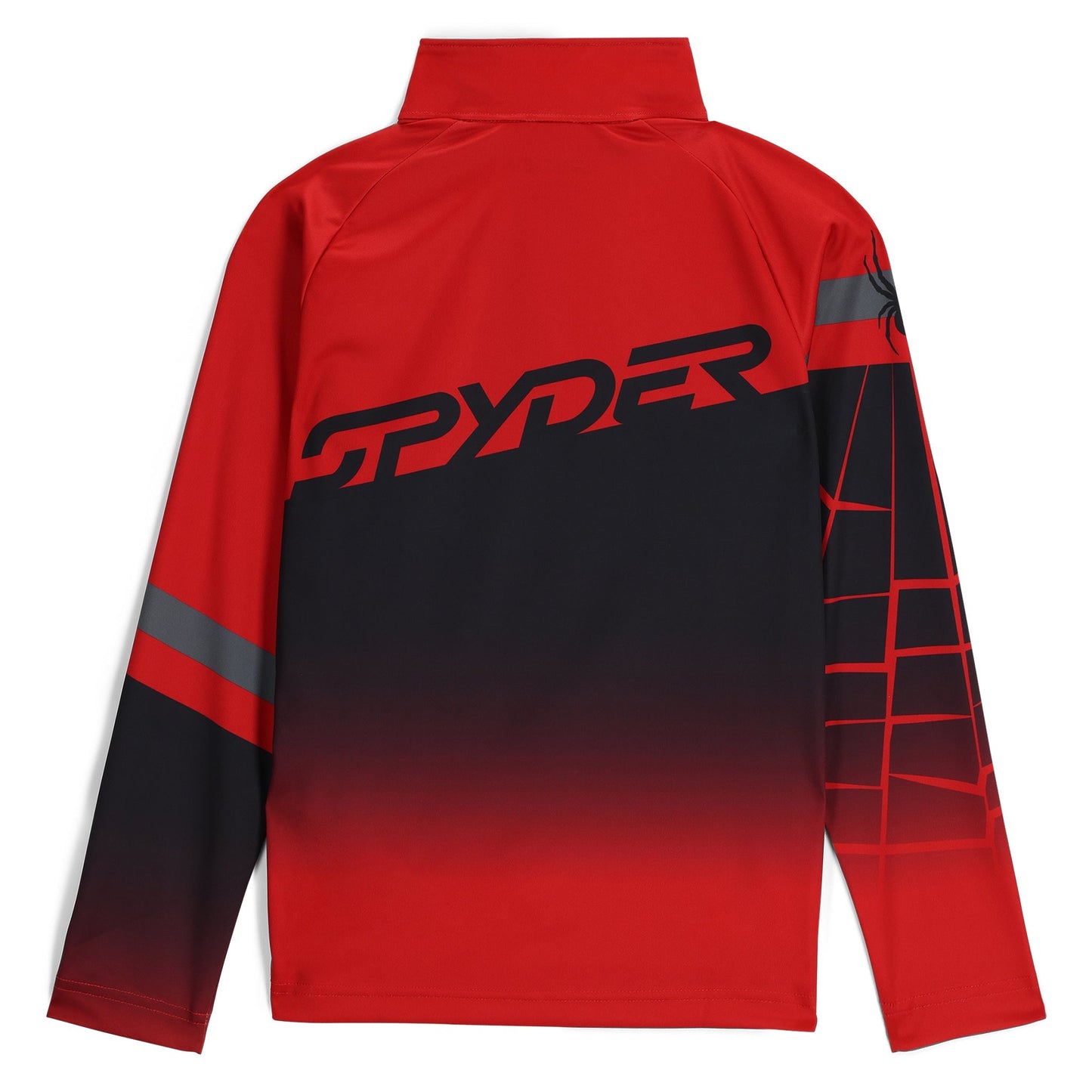Pull demi-zip incliné pour petits garçons - Rouge Spyder