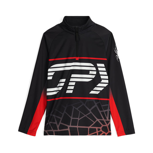 Jungen Web Half Zip - Schwarz