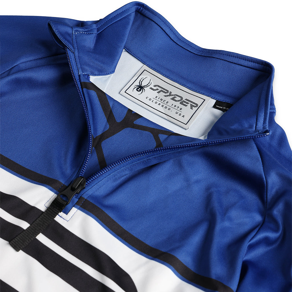 Jungen Web Half Zip - Elektrisches Blau