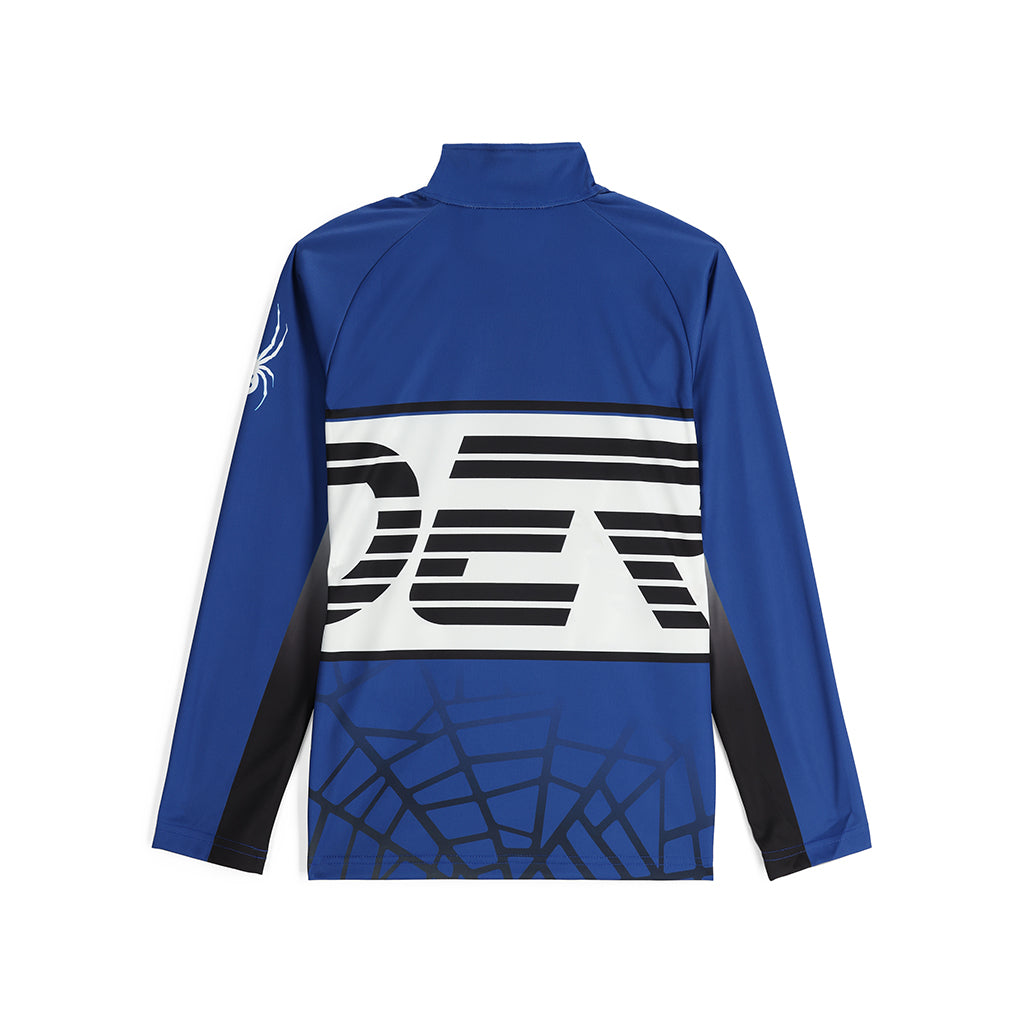 Jungen Web Half Zip - Elektrisches Blau