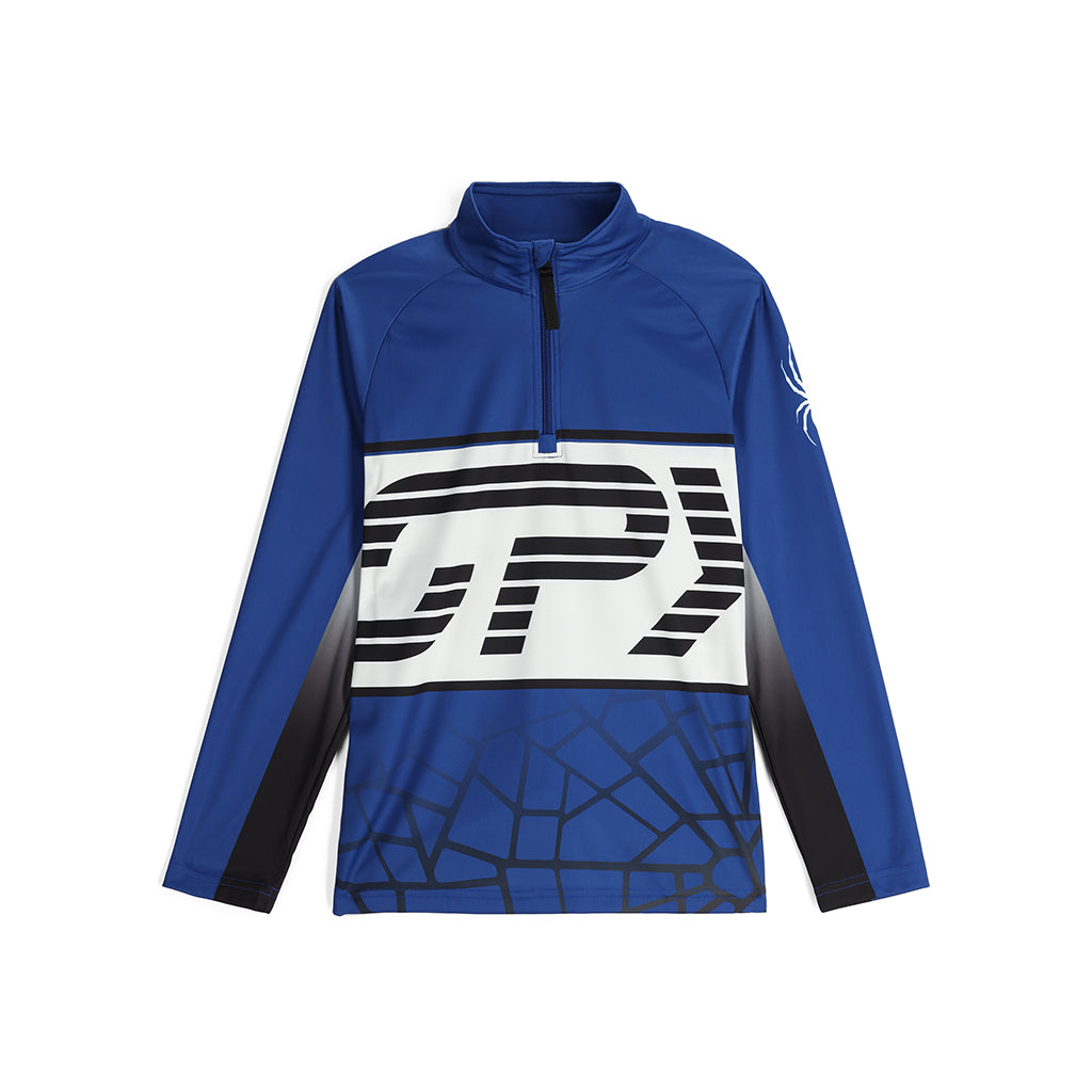 Jungen Web Half Zip - Elektrisches Blau