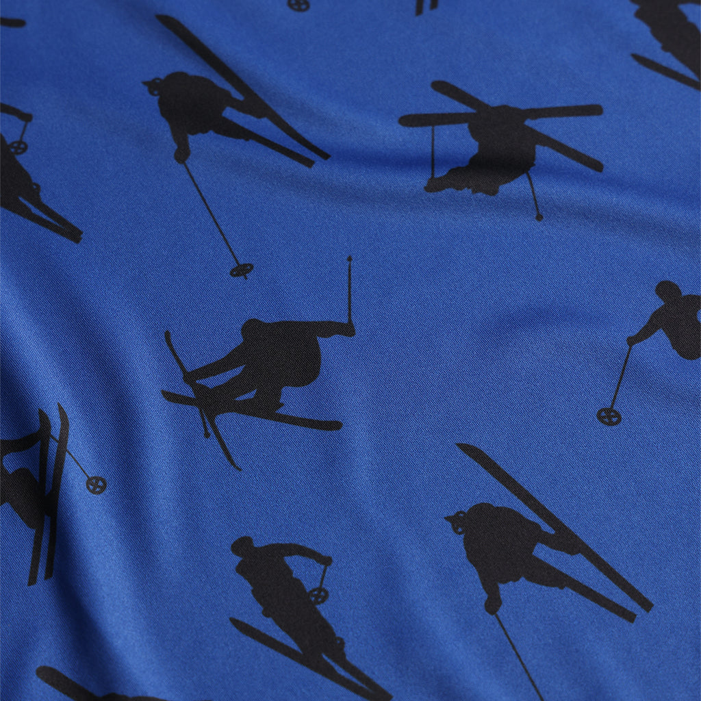 Journée de ski pour garçons - Demi-zip - Bleu électrique