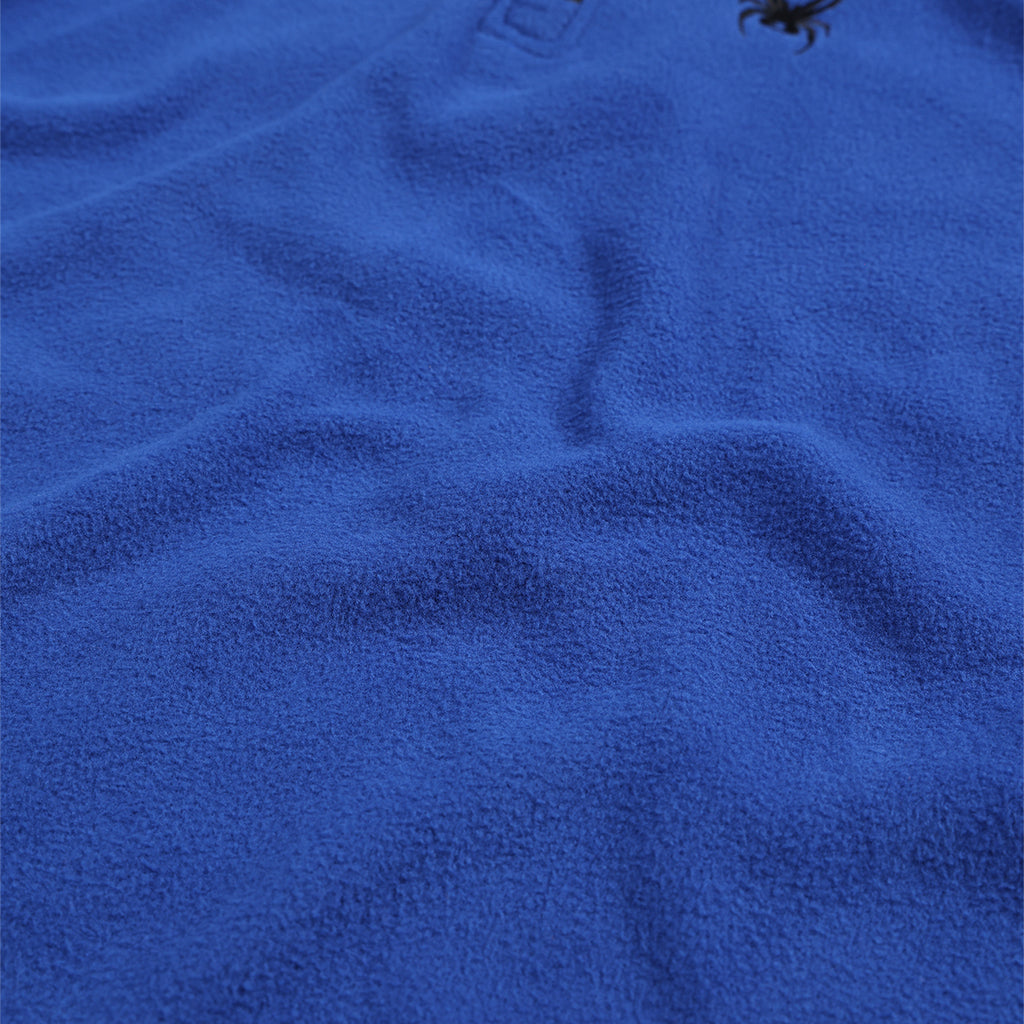 Kinder-Fleecejacke mit halbem Reißverschluss – Elektrisches Blau