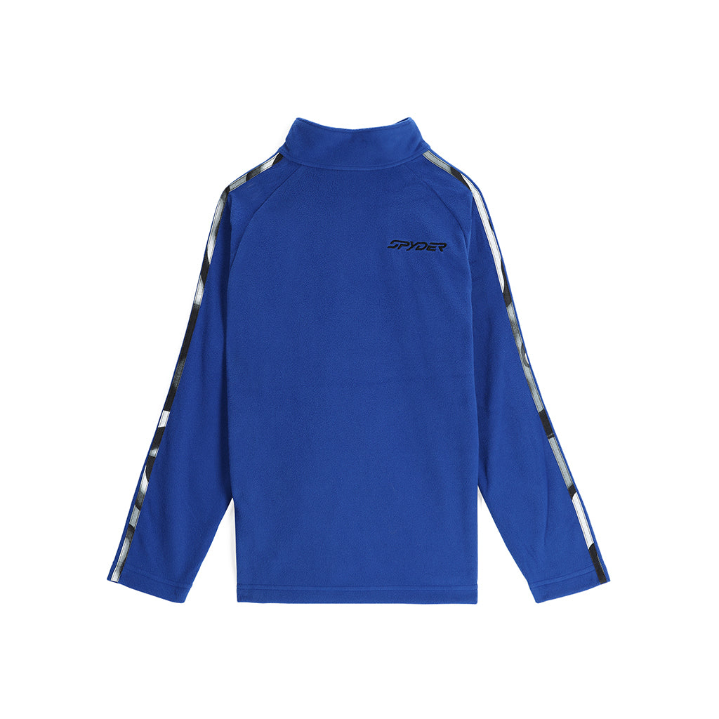 Kinder-Fleecejacke mit halbem Reißverschluss – Elektrisches Blau