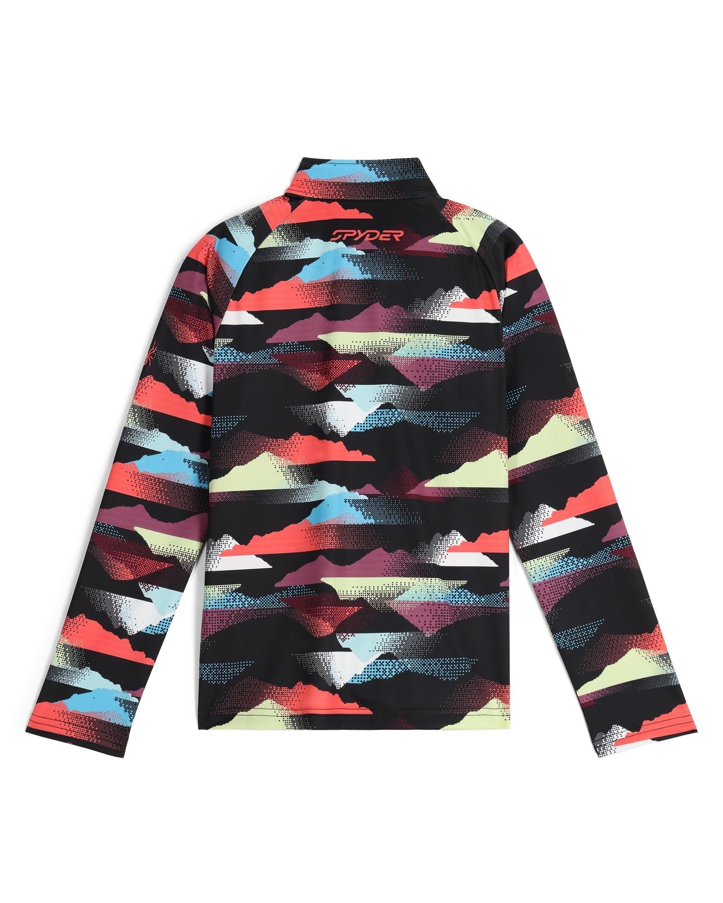 Mädchen Surface Half Zip - Multi Mountain Print