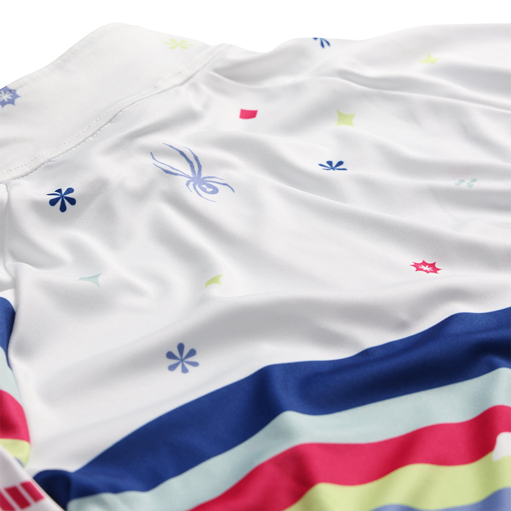 Demi-zip Surface pour filles - Blanc