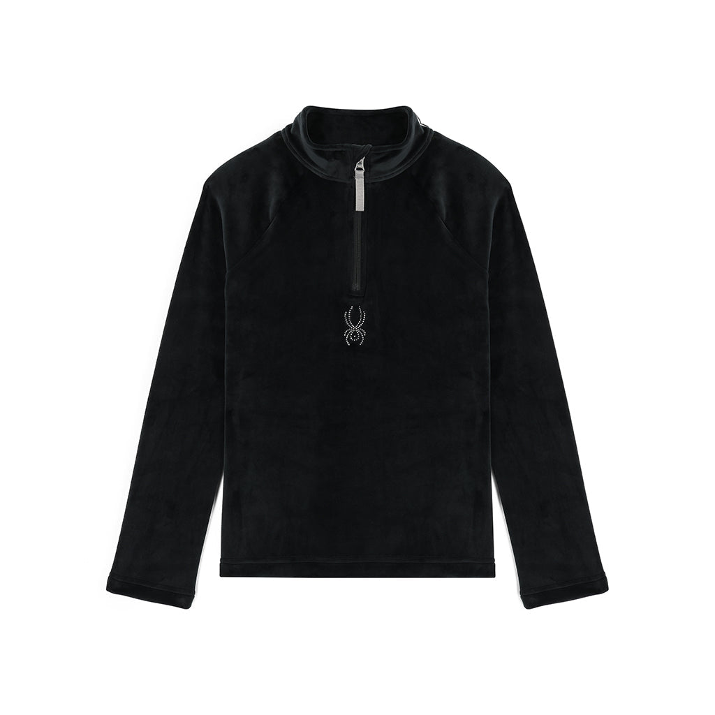 Mädchen Shimmer Bug Half Zip - Schwarz