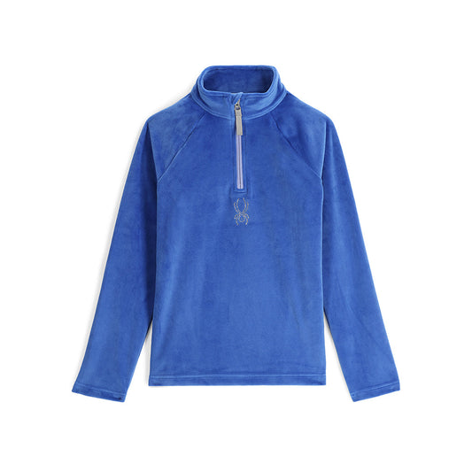 Demi-zip Shimmer Bug pour filles - Bleu électrique