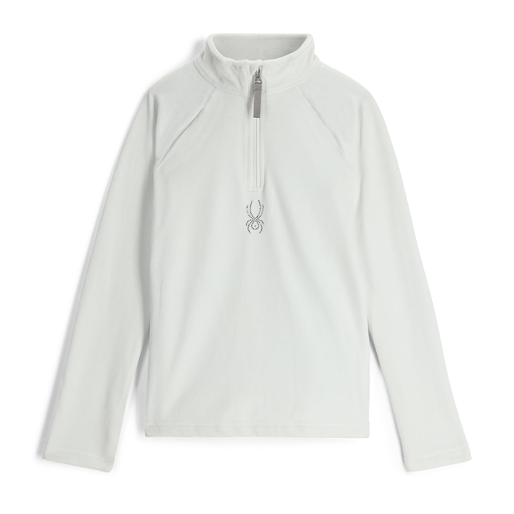 Mädchen Shimmer Bug Half Zip - Weiß