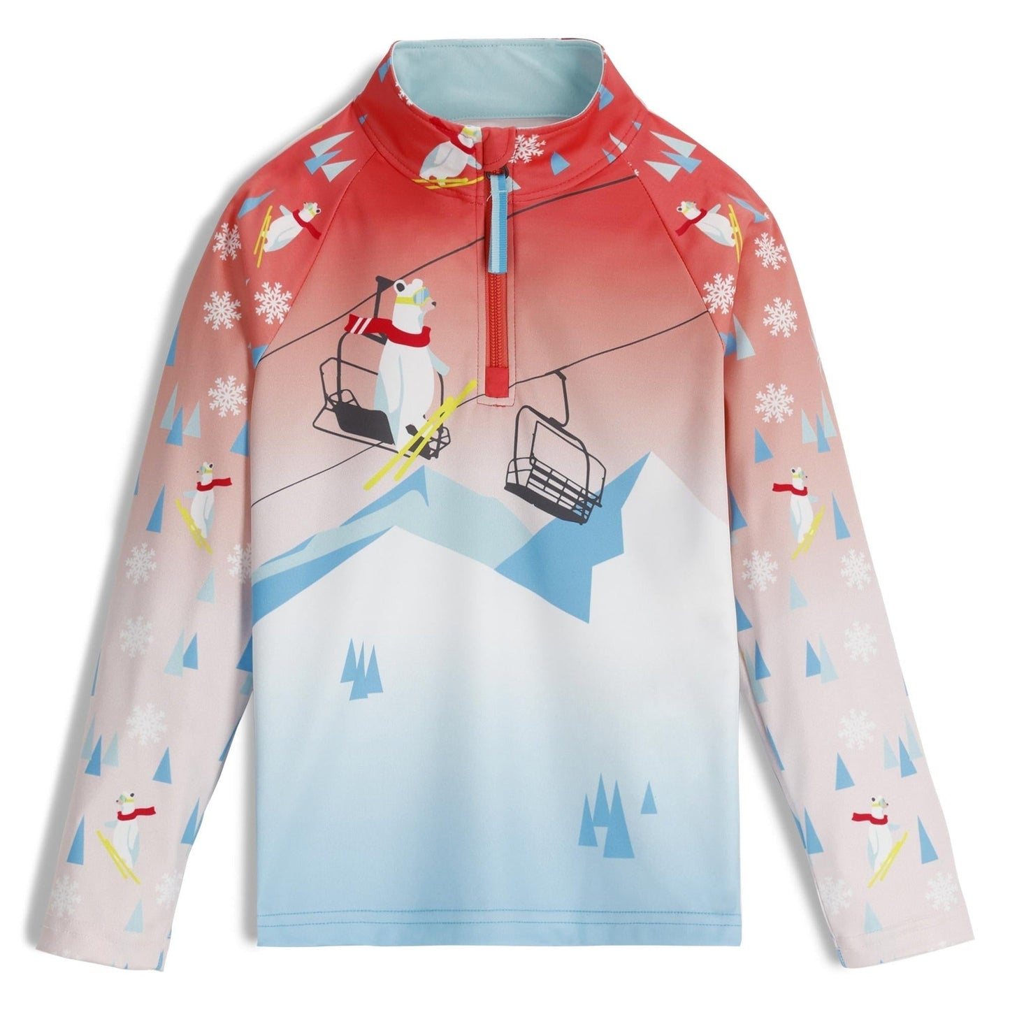 Mädchen Reflect Half Zip - Coral Haze