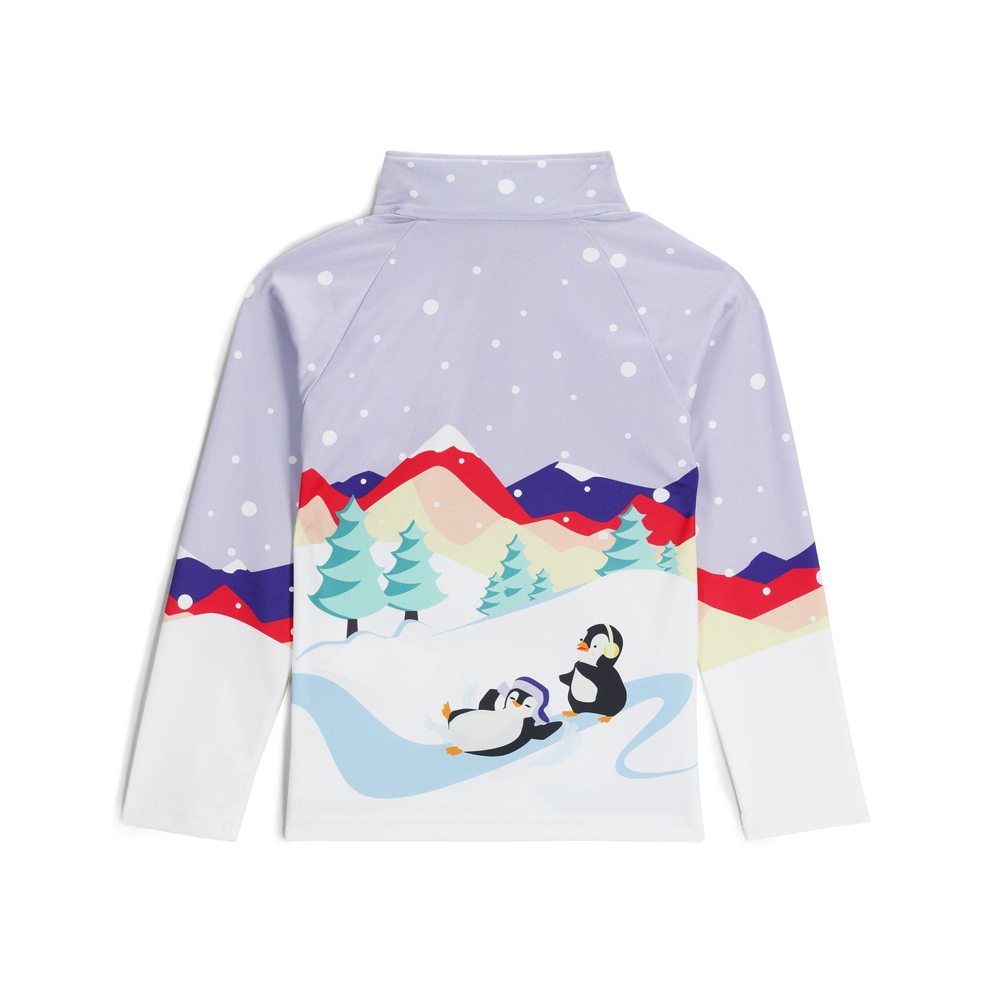 Revêtement demi-zip réfléchissant pour filles - Poussière violette