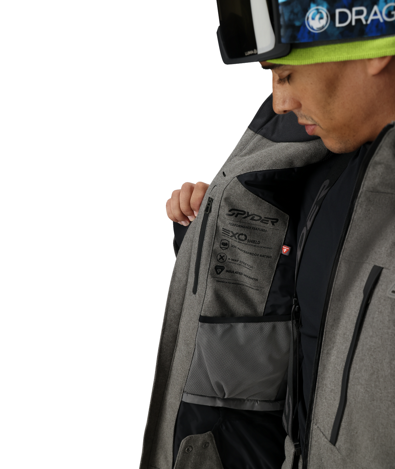 Mens Leader Jacket - Storm Melange