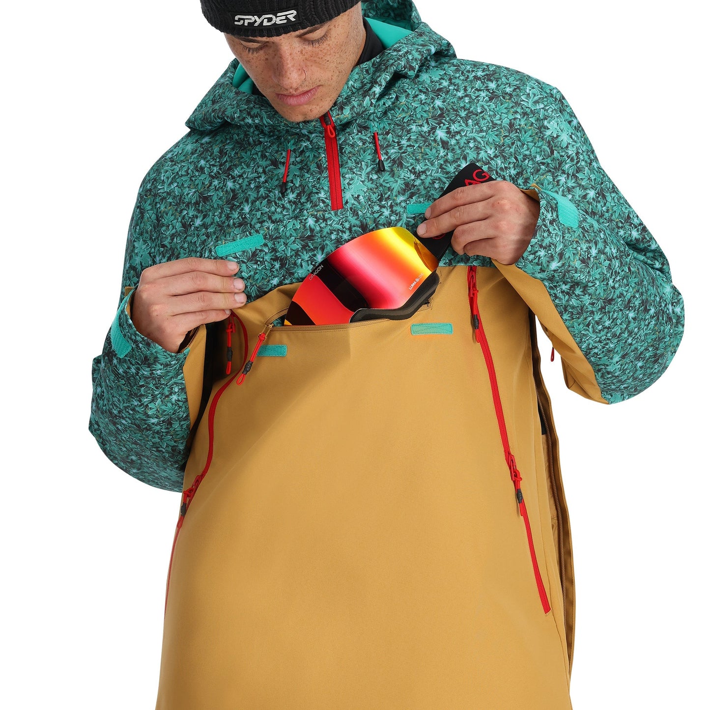 Herren-Anorak „All Out“ – Ahornblaugrün
