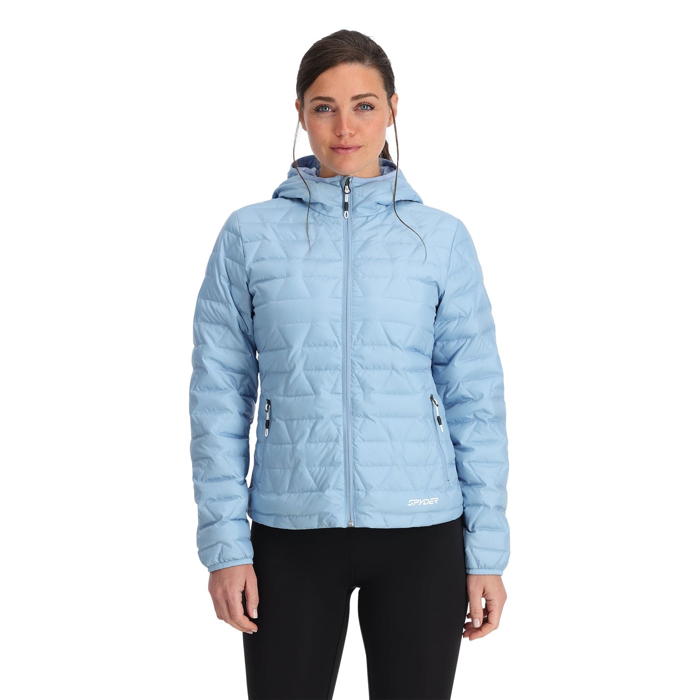 Zenith Damen-Kapuzenjacke – Blau Drift